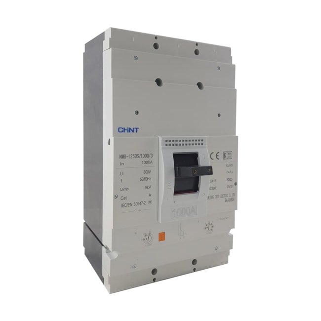 Disjuntor Caixa Moldada Chint NM8-1250S/3P 3P 1000A Disjuntor Caixa Moldada Chint NM8-1250S/3P 3P 1000A