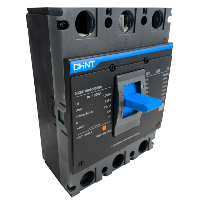 Disjuntor Caixa Moldada Chint NXM-1000S/3300 1000A Disjuntor Caixa Moldada Chint NXM-1000S/3300 1000A
