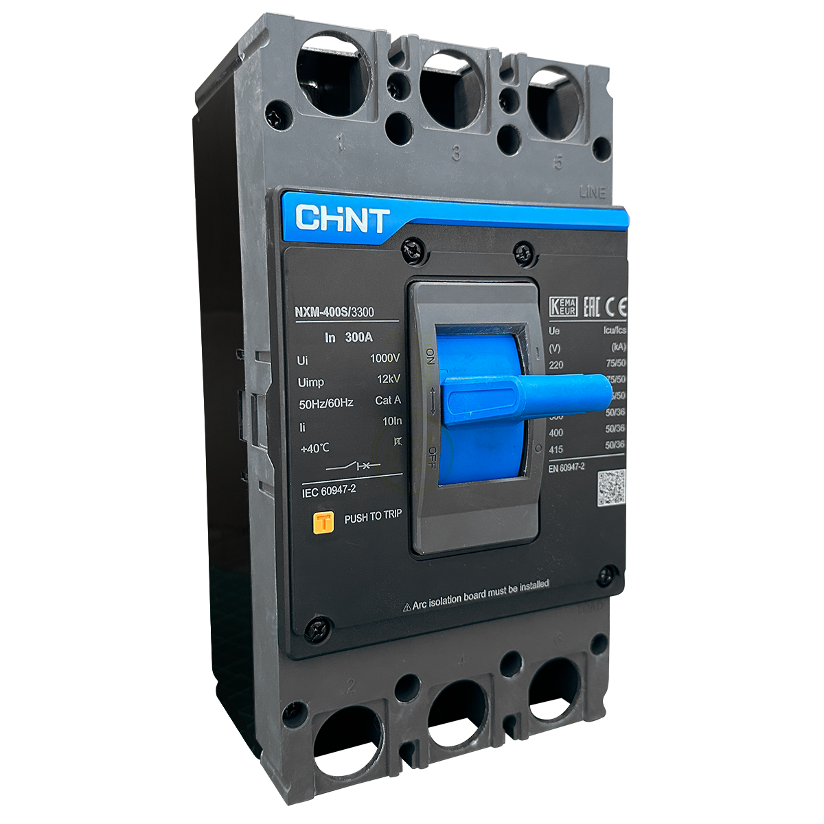 Disjuntor Caixa Moldada Chint Tripolar NXM-400S/3300 300A