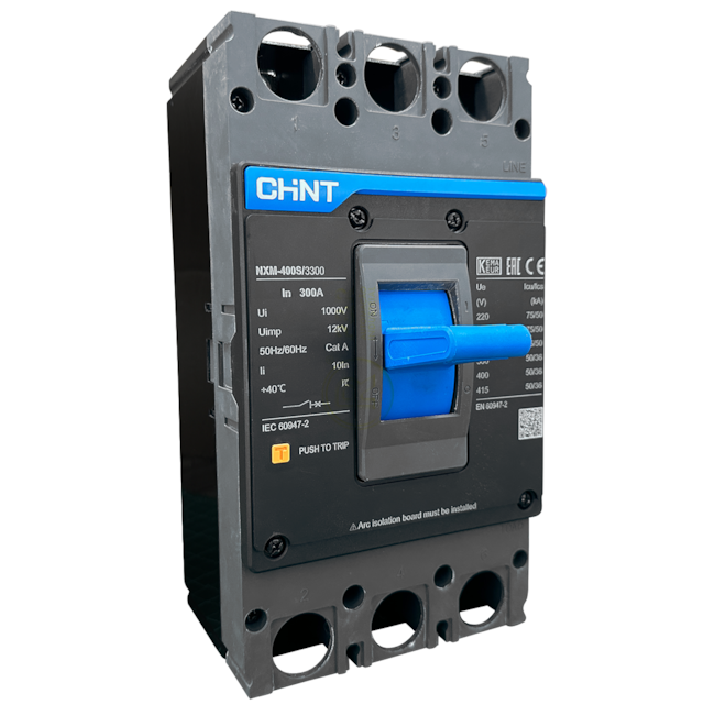 Disjuntor Caixa Moldada Chint Tripolar NXM-400S/3300 300A Disjuntor Caixa Moldada Chint Tripolar NXM-400S/3300 300A