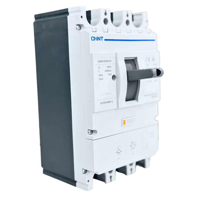 Disjuntor Caixa Moldada Tripolar Chint NM8N-630HVS 630A 3P
