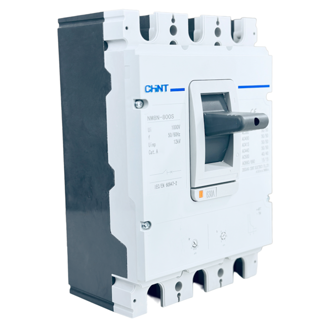 Disjuntor Caixa Moldada Tripolar Chint NM8N-800S TM 630 3P Disjuntor Caixa Moldada Tripolar Chint NM8N-800S TM 630 3P