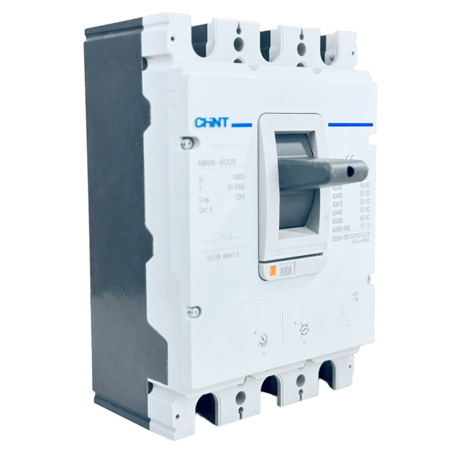 Disjuntor Caixa Moldada Tripolar Chint NM8N-800S TM 800 3P