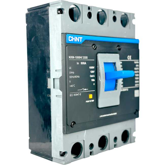 Disjuntor Caixa Moldada Tripolar Chint NXM-1000H/3300 800A Disjuntor Caixa Moldada Tripolar Chint NXM-1000H/3300 800A
