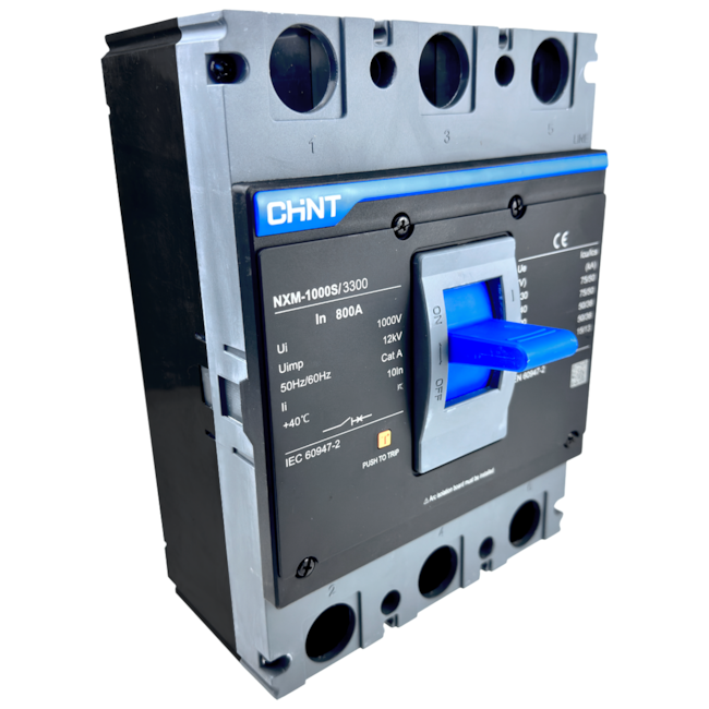 Disjuntor Caixa Moldada Tripolar Chint NXM-1000S/3300 800A Disjuntor Caixa Moldada Tripolar Chint NXM-1000S/3300 800A
