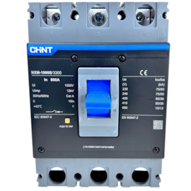 Disjuntor Caixa Moldada Tripolar Chint NXM-1000S/3300 800A Disjuntor Caixa Moldada Tripolar Chint NXM-1000S/3300 800A