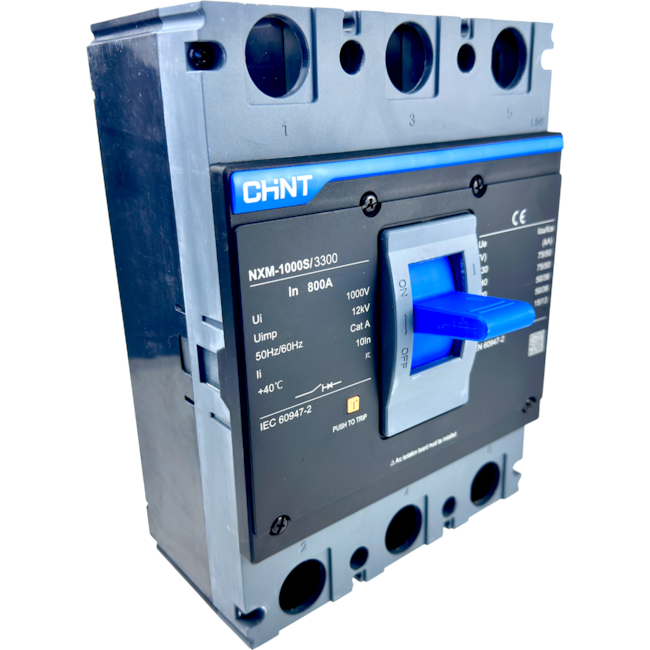 Disjuntor Caixa Moldada Tripolar Chint NXM-1000S/3300 800A