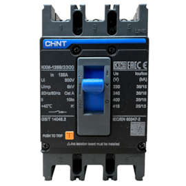 Disjuntor Caixa Moldada Tripolar Chint NXM-125S/3300 125A Disjuntor Caixa Moldada Tripolar Chint NXM-125S/3300 125A
