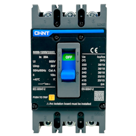 Disjuntor Caixa Moldada Tripolar Chint NXM-125S/3300 25A