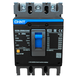 Disjuntor Caixa Moldada Tripolar Chint NXM-250S/3300 250A Disjuntor Caixa Moldada Tripolar Chint NXM-250S/3300 250A