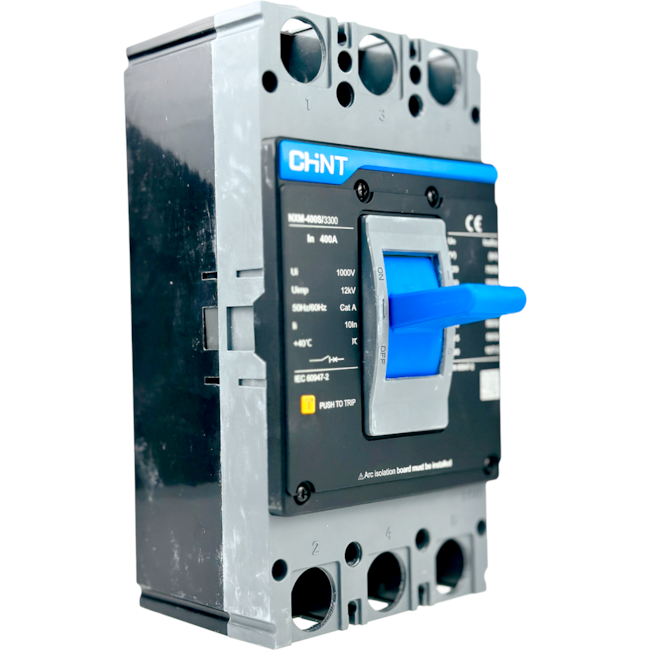 Disjuntor Caixa Moldada Tripolar Chint NXM-400S/3300 400A Disjuntor Caixa Moldada Tripolar Chint NXM-400S/3300 400A