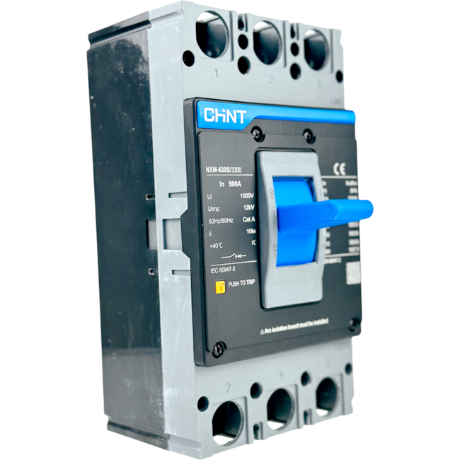 Disjuntor Caixa Moldada Tripolar Chint NXM-630S/3300 500A Disjuntor Caixa Moldada Tripolar Chint NXM-630S/3300 500A
