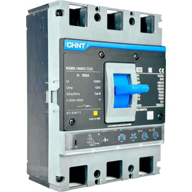 Disjuntor Caixa Moldada Tripolar Chint NXMS-1000H/3300 800A Disjuntor Caixa Moldada Tripolar Chint NXMS-1000H/3300 800A
