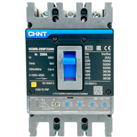 Disjuntor Caixa Moldada Tripolar Chint NXMS-250F 3300 250A Disjuntor Caixa Moldada Tripolar Chint NXMS-250F 3300 250A
