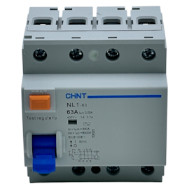 Disjuntor Diferencial Residual Tetrapolar Chint NL1-63 63A