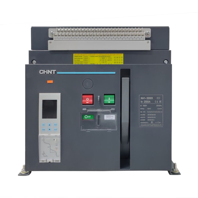 Disjuntor em Caixa Aberta Chint NA1-3200-2500M-3P-F-230V Disjuntor em Caixa Aberta Chint NA1-3200-2500M-3P-F-230V