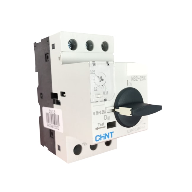 Disjuntor Motor 0,16A - 0,25A 690V 8kV Chint NS2-25X Disjuntor Motor 0,16A - 0,25A 690V 8kV Chint NS2-25X