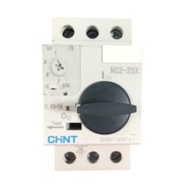 Disjuntor Motor 0,63A - 1A 690V 8kV Chint NS2-25X Disjuntor Motor 0,63A - 1A 690V 8kV Chint NS2-25X