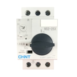 Disjuntor Motor 1,6A - 2,5A 690V 8kV Chint NS2-25X Disjuntor Motor 1,6A - 2,5A 690V 8kV Chint NS2-25X