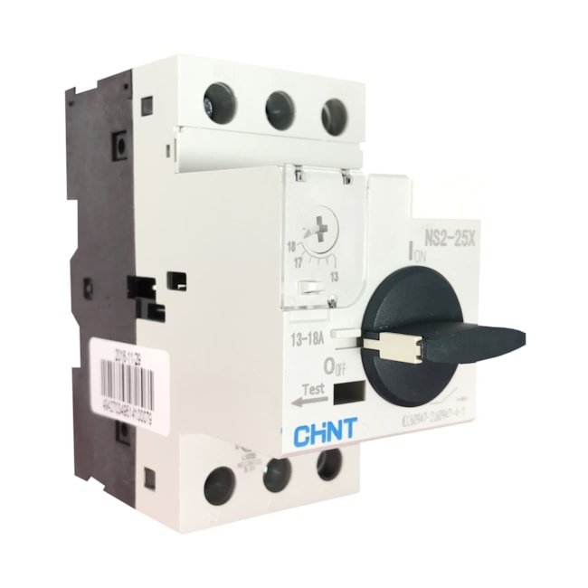 Disjuntor Motor 13A - 18A 690V 8kV Chint NS2-25X Disjuntor Motor 13A - 18A 690V 8kV Chint NS2-25X