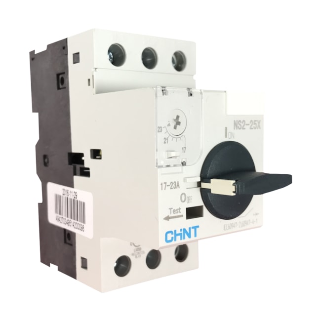 Disjuntor Motor 17A - 23A 690V 8kV Chint NS2-25X Disjuntor Motor 17A - 23A 690V 8kV Chint NS2-25X