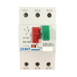 Disjuntor Motor 25A - 40A 415V 6kV Chint NS2-80B
