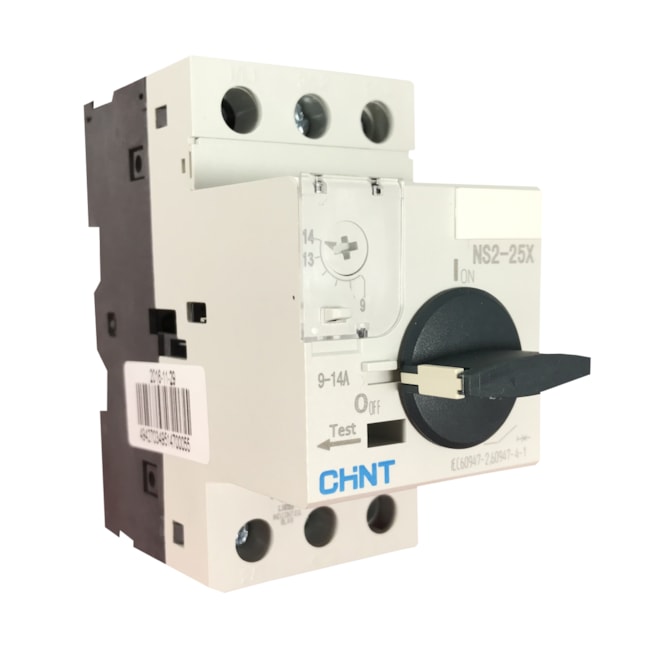 Disjuntor Motor 9A - 14A 690V 8kV Chint NS2-25X Disjuntor Motor 9A - 14A 690V 8kV Chint NS2-25X