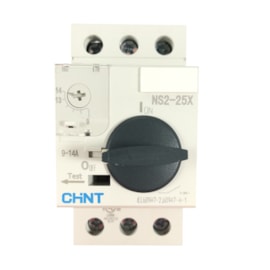 Disjuntor Motor 9A - 14A 690V 8kV Chint NS2-25X Disjuntor Motor 9A - 14A 690V 8kV Chint NS2-25X