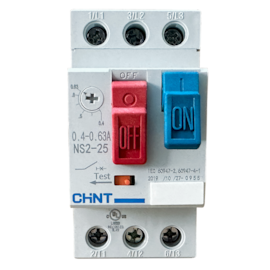 Disjuntor Motor Chint NS2-25 0,4-0,63A 690V Disjuntor Motor Chint NS2-25 0,4-0,63A 690V