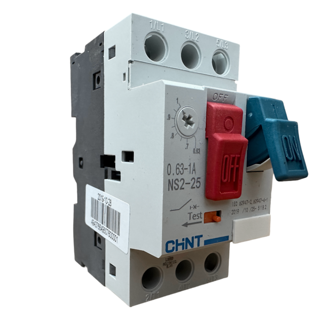 Disjuntor Motor Chint NS2-25 0,63-1A 690V Disjuntor Motor Chint NS2-25 0,63-1A 690V