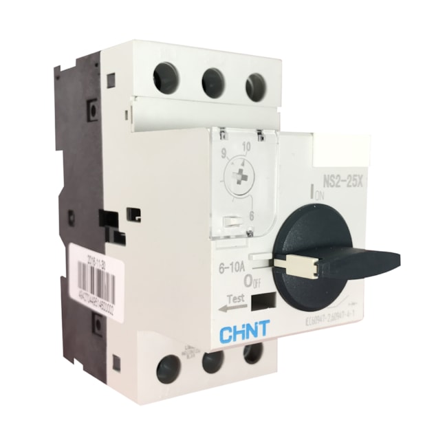 Disjuntor Motor Chint NS2-25X 6A-10A 690V 8kV Disjuntor Motor Chint NS2-25X 6A-10A 690V 8kV