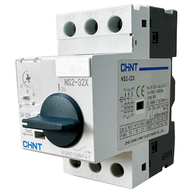 Disjuntor Motor Chint NS2-32X 24-32A 690V Disjuntor Motor Chint NS2-32X 24-32A 690V