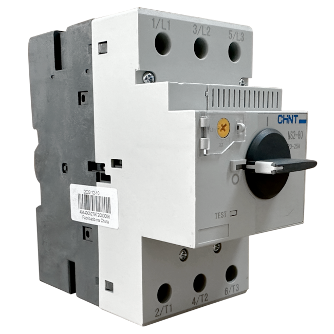 Disjuntor Motor Chint NS2-80 20-25A 690V Disjuntor Motor Chint NS2-80 20-25A 690V