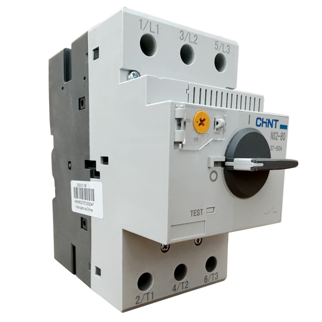 Disjuntor Motor Chint NS2-80 37-50A 690V Disjuntor Motor Chint NS2-80 37-50A 690V