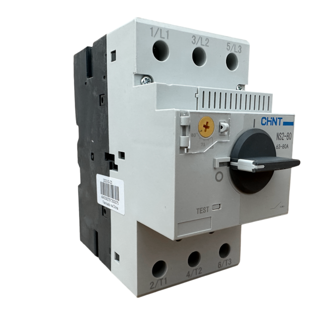 Disjuntor Motor Chint NS2-80 63-80A 690V Disjuntor Motor Chint NS2-80 63-80A 690V