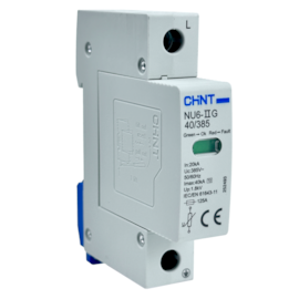 Dispositivo de Proteção Contra Surto Chint NU6-IIG 40kA/385V 1P Dispositivo de Proteção Contra Surto Chint NU6-IIG 40kA/385V 1P