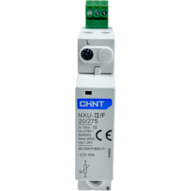 Dispositivo de Proteção Contra Surto Chint NXU-20kA/275V 1P Dispositivo de Proteção Contra Surto Chint NXU-20kA/275V 1P