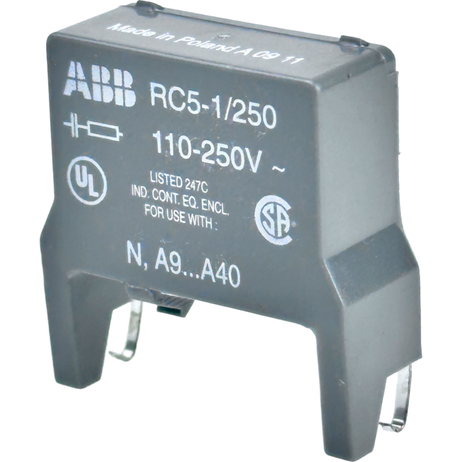 Dispositivo de Proteção Contra Surtos ABB RC5-1/250 110/250Vac Dispositivo de Proteção Contra Surtos ABB RC5-1/250 110/250Vac