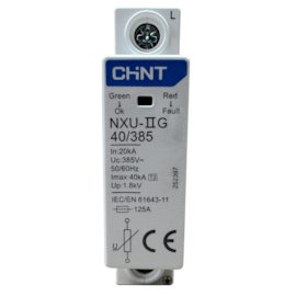 Dispositivo de Proteção Contra Surtos Chint NXU-IIG 1P 385V Dispositivo de Proteção Contra Surtos Chint NXU-IIG 1P 385V