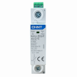 DPS Monofásico 40kA 275V Chint NXU-IIG/F Proteção de Surto DPS Monofásico 40kA 275V Chint NXU-IIG/F Proteção de Surto
