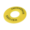 Etiqueta Plastica para Botão de Emergência Chint NP2-BY9330