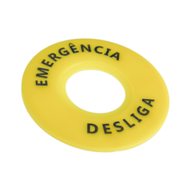 Etiqueta Plastica para Botão de Emergência Chint NP2-BY9330