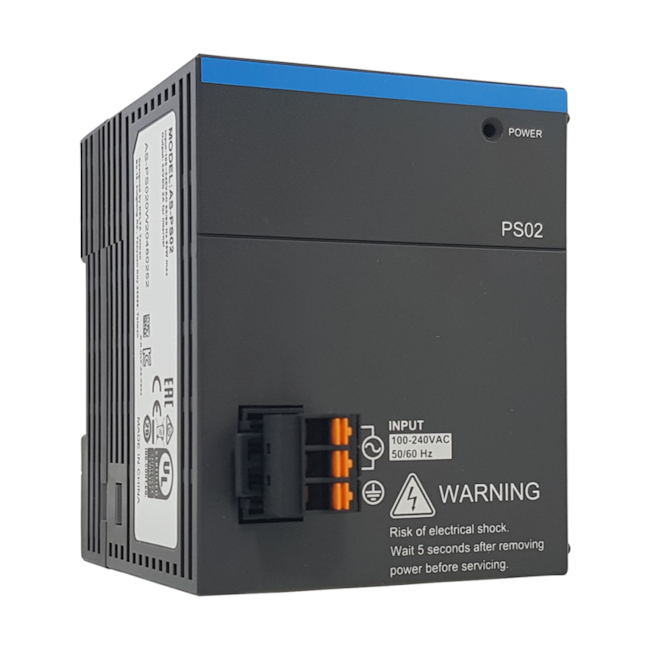 Fonte Chaveada | 100~240Vac 24Vdc 2A | AS-PS02 | Delta Fonte Chaveada | 100~240Vac 24Vdc 2A | AS-PS02 | Delta