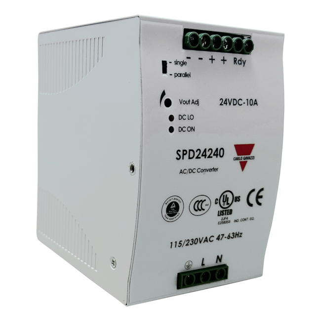 Fonte Chaveada Carlo Gavazzi SPD242401 240W 10A 115/230VAC Fonte Chaveada Carlo Gavazzi SPD242401 240W 10A 115/230VAC