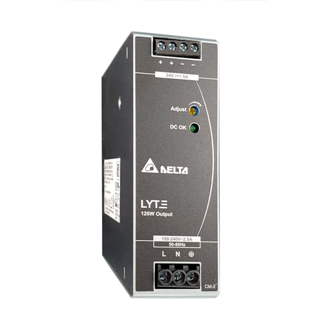 Fonte Chaveada Monofásica | 24V 5A 120W | DRL-24V120W1AA | Delta Fonte Chaveada Monofásica | 24V 5A 120W | DRL-24V120W1AA | Delta