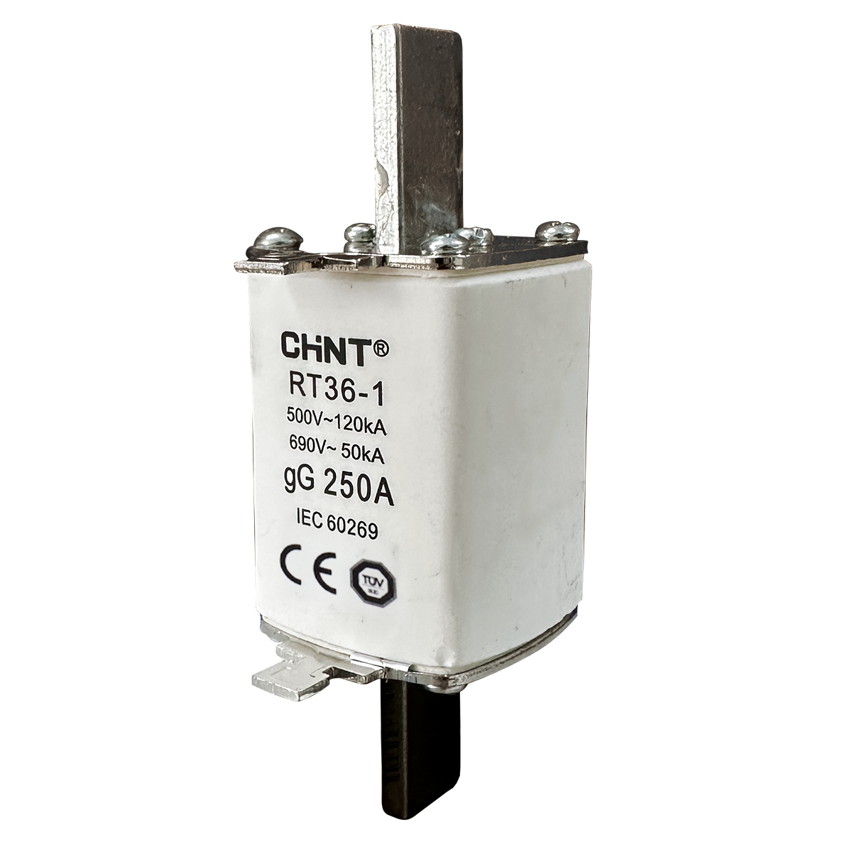 Fusível Chint RT36-1 250A gG Retardado 500V120KA 690V50KA - Proteção de ...