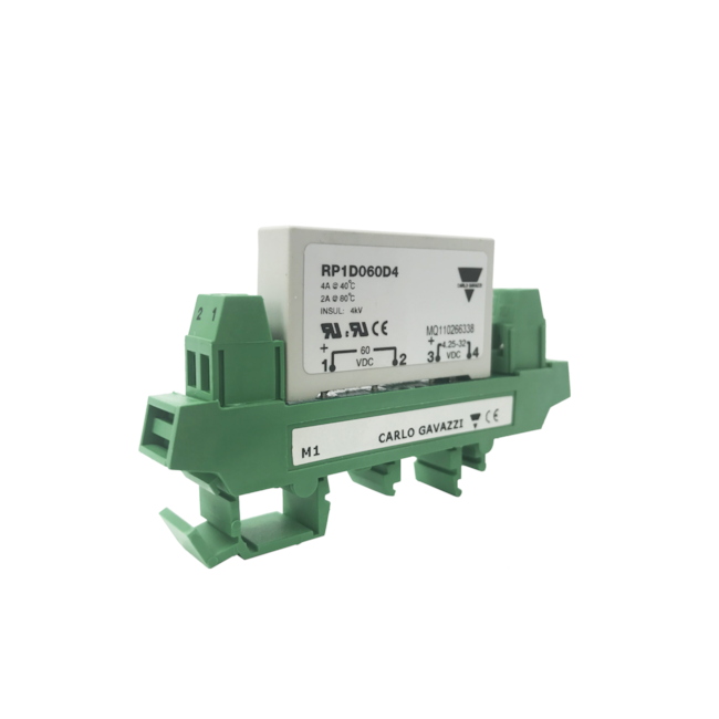 Interface Modular para Relé Carlo Gavazzi RP1D060D4M1 4ADC Interface Modular para Relé Carlo Gavazzi RP1D060D4M1 4ADC