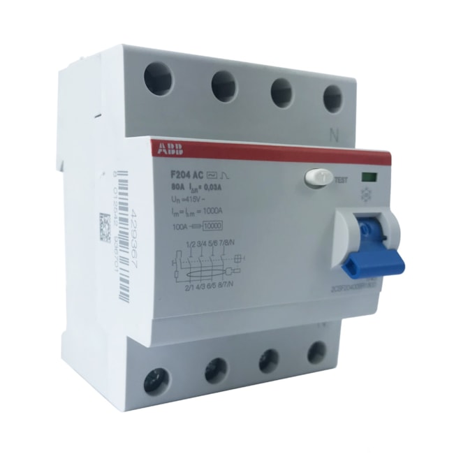 Interruptor Diferencial Residual | F204 AC-80/0,03 | ABB Interruptor Diferencial Residual | F204 AC-80/0,03 | ABB