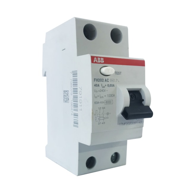 Interruptor Diferencial Residual | FH202 AC-40/0,03 | ABB Interruptor Diferencial Residual | FH202 AC-40/0,03 | ABB