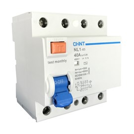 Interruptor Diferencial Residual |NL1-63 4P 40A 300mA | Chint